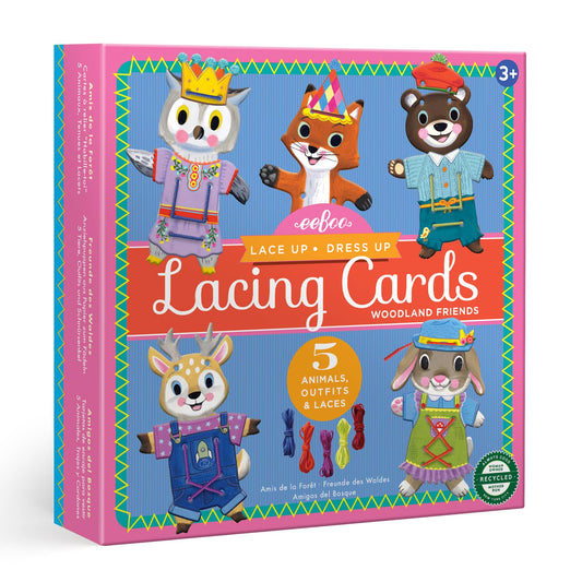 Woodland Friends Dress Up Lacing Card eeBoo