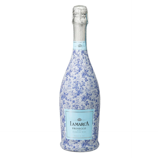 Beau Bottles Grandmillennial Blue Floral - Prosecco Collection