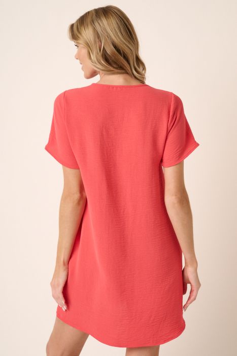 Airflow V-Neck Short Sleeve Dress Mittoshop