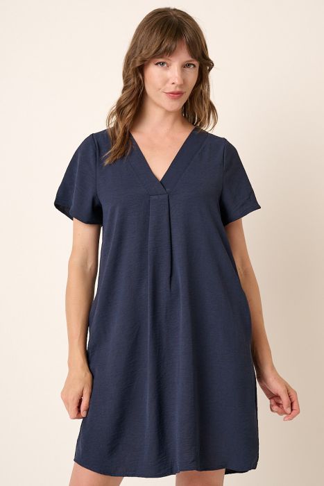 Airflow V-Neck Short Sleeve Dress Mittoshop