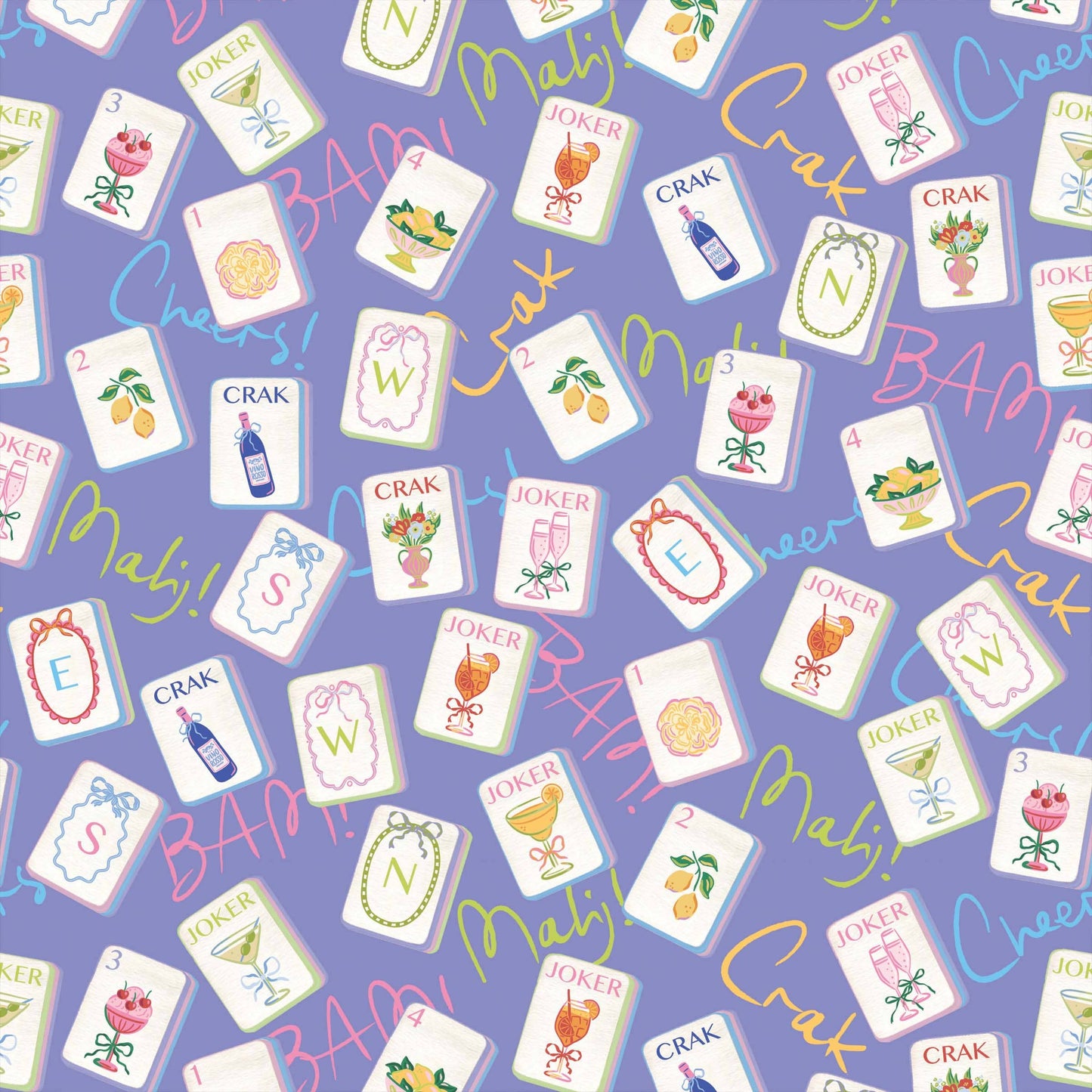 EVERVASE Wrap- Purple Mahjong