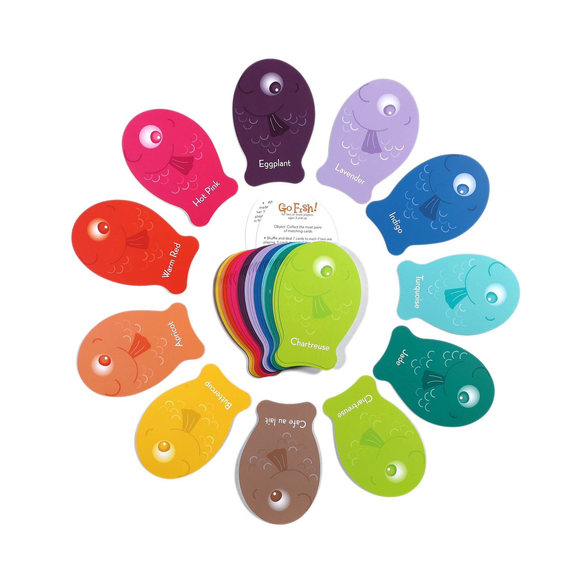 Color Go Fish Playing Cards eeBoo