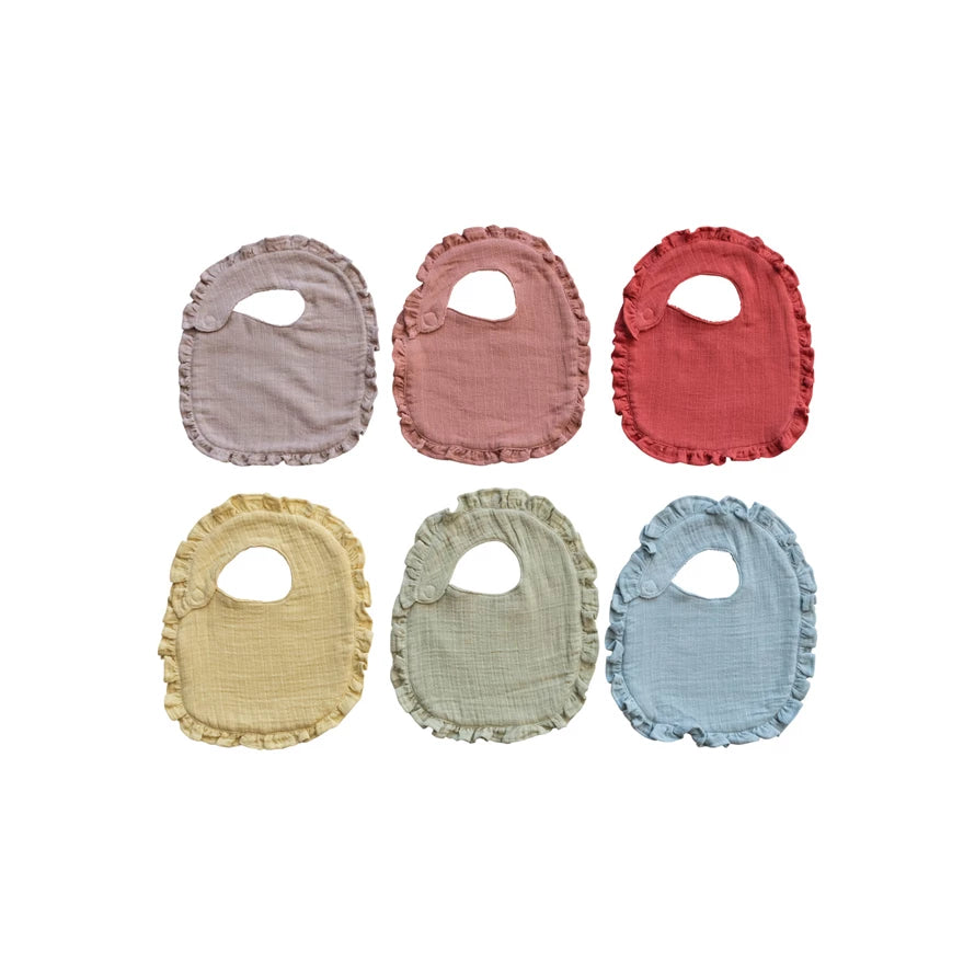 Woven Cotton Terry Cloth Baby Bib