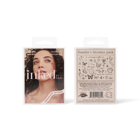 Founders Favorites Temporary Tattoo Pack INKED by Dani
