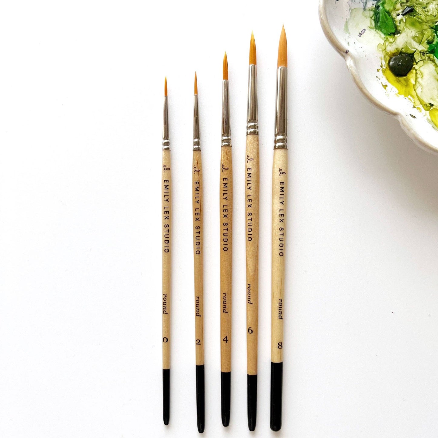 Watercolor paintbrush set emily lex studio