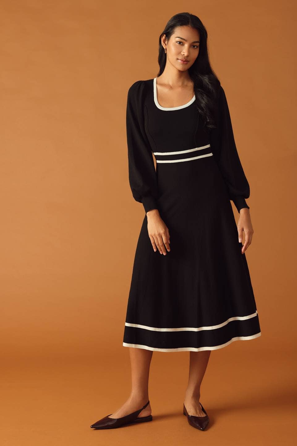 Sweater knit midi dress