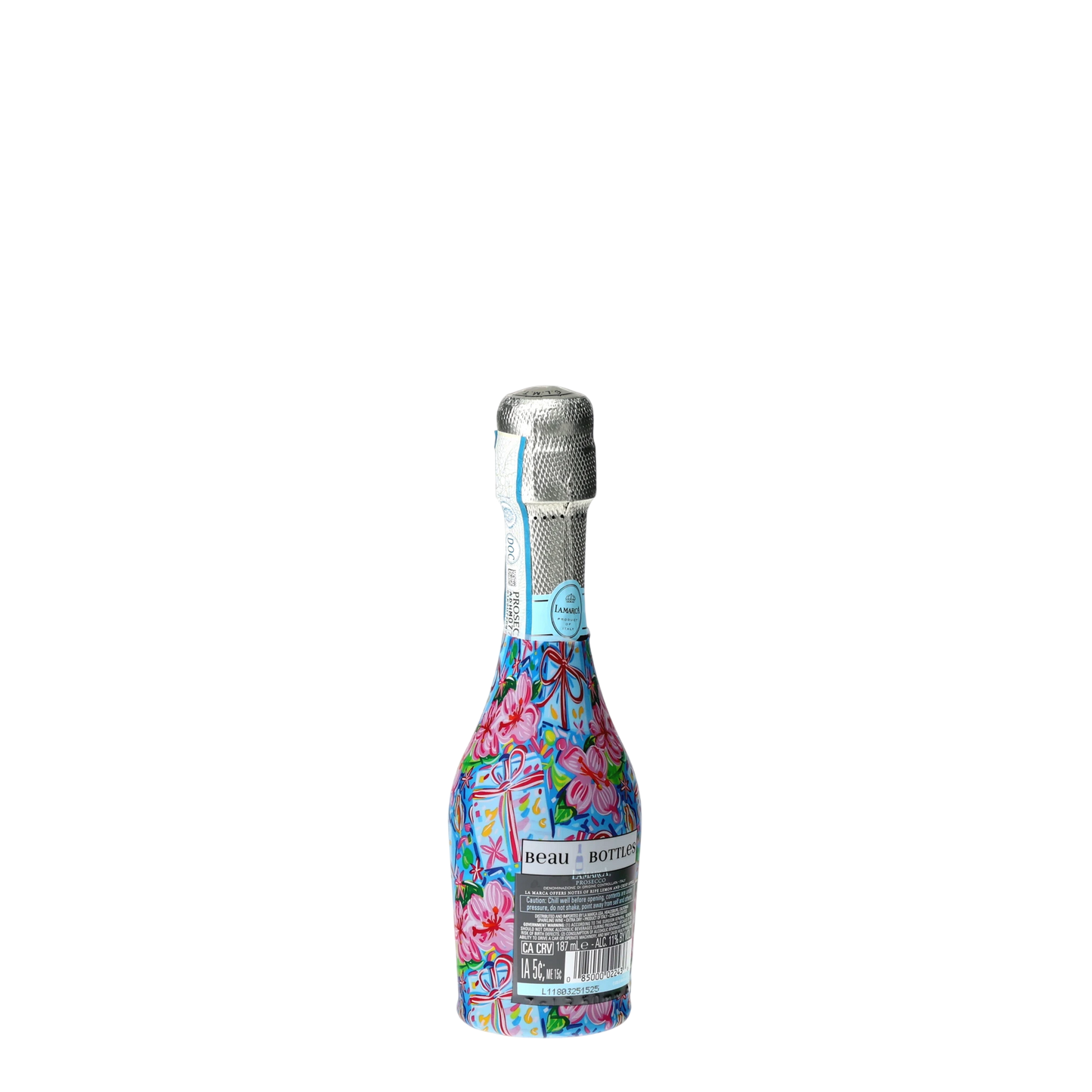 Beau Bottles Happy Birthday Brushed Presents - MINI Prosecco Collection - Set of 6 (Wraps Only)