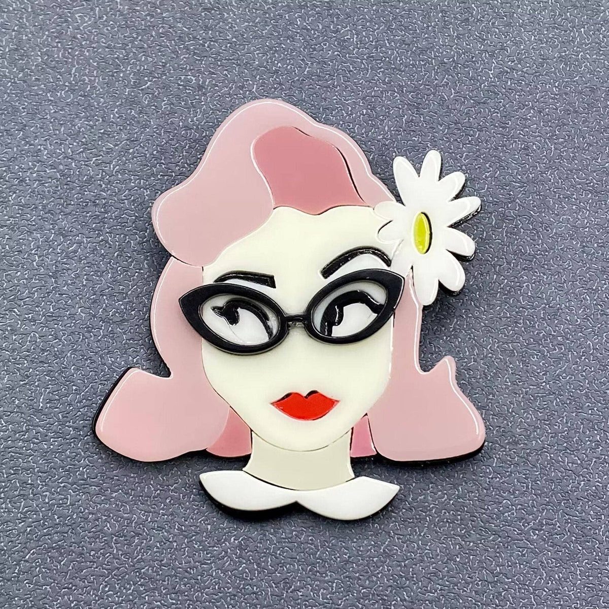 Creative Beauty Acrylic Brooch - MIO63666