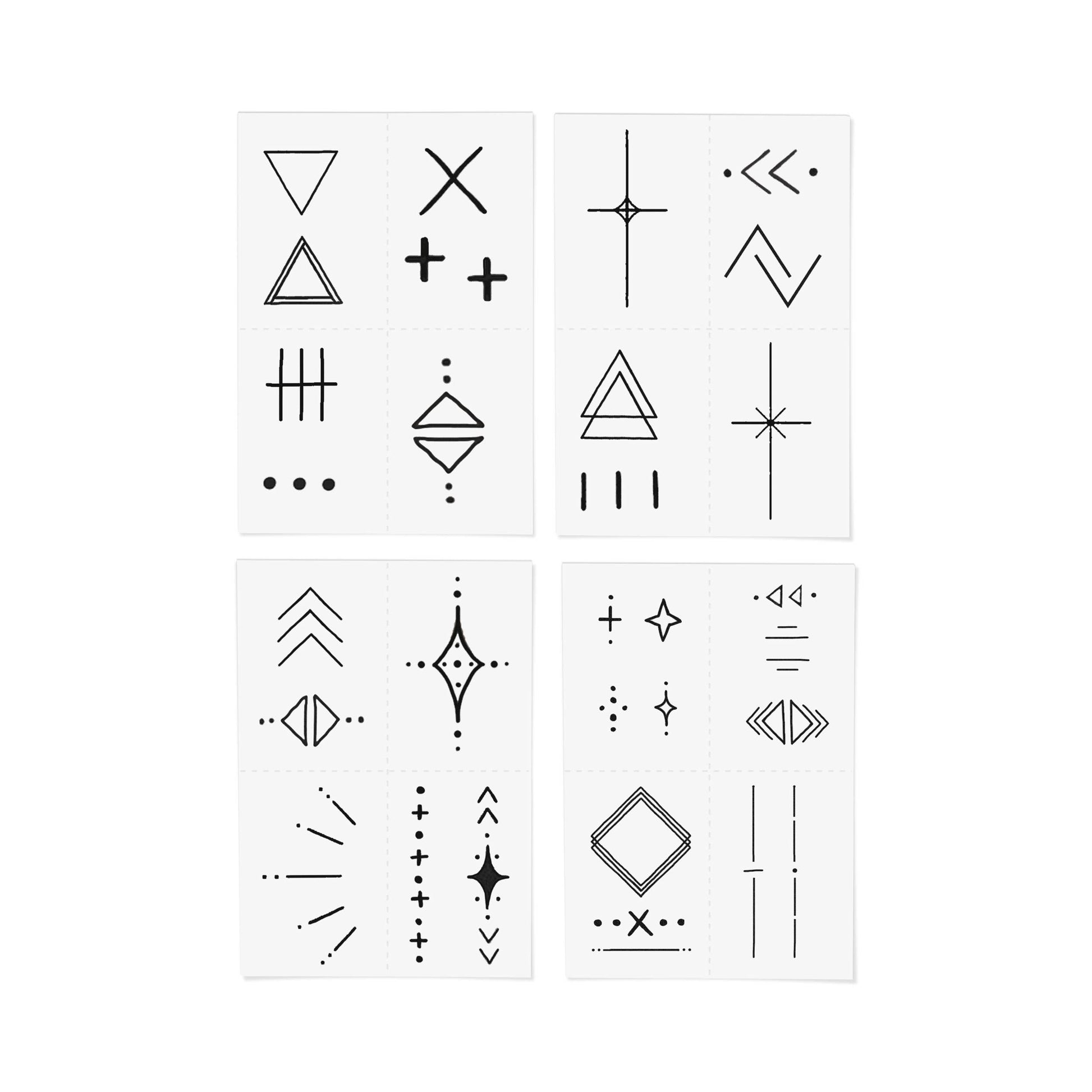Linear Temporary Tattoo Pack INKED by Dani