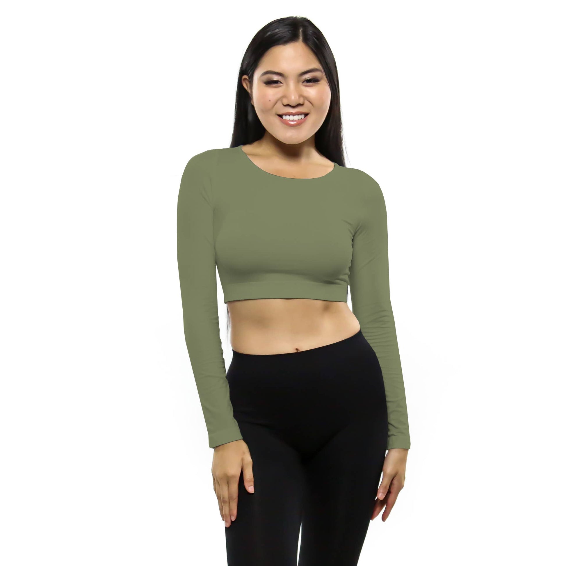 Crop Top With Long Sleeves Skinnytees