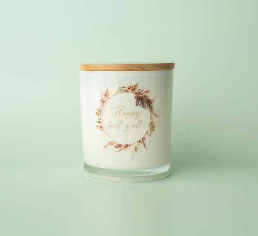 Happy Fall Y'all Soy Candle Unplug Soy Candles