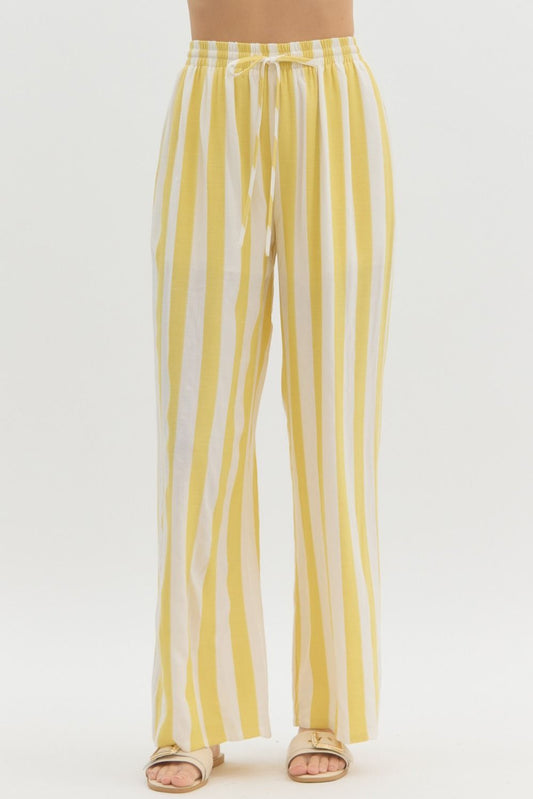 High-waist Wide Leg Linen Pants