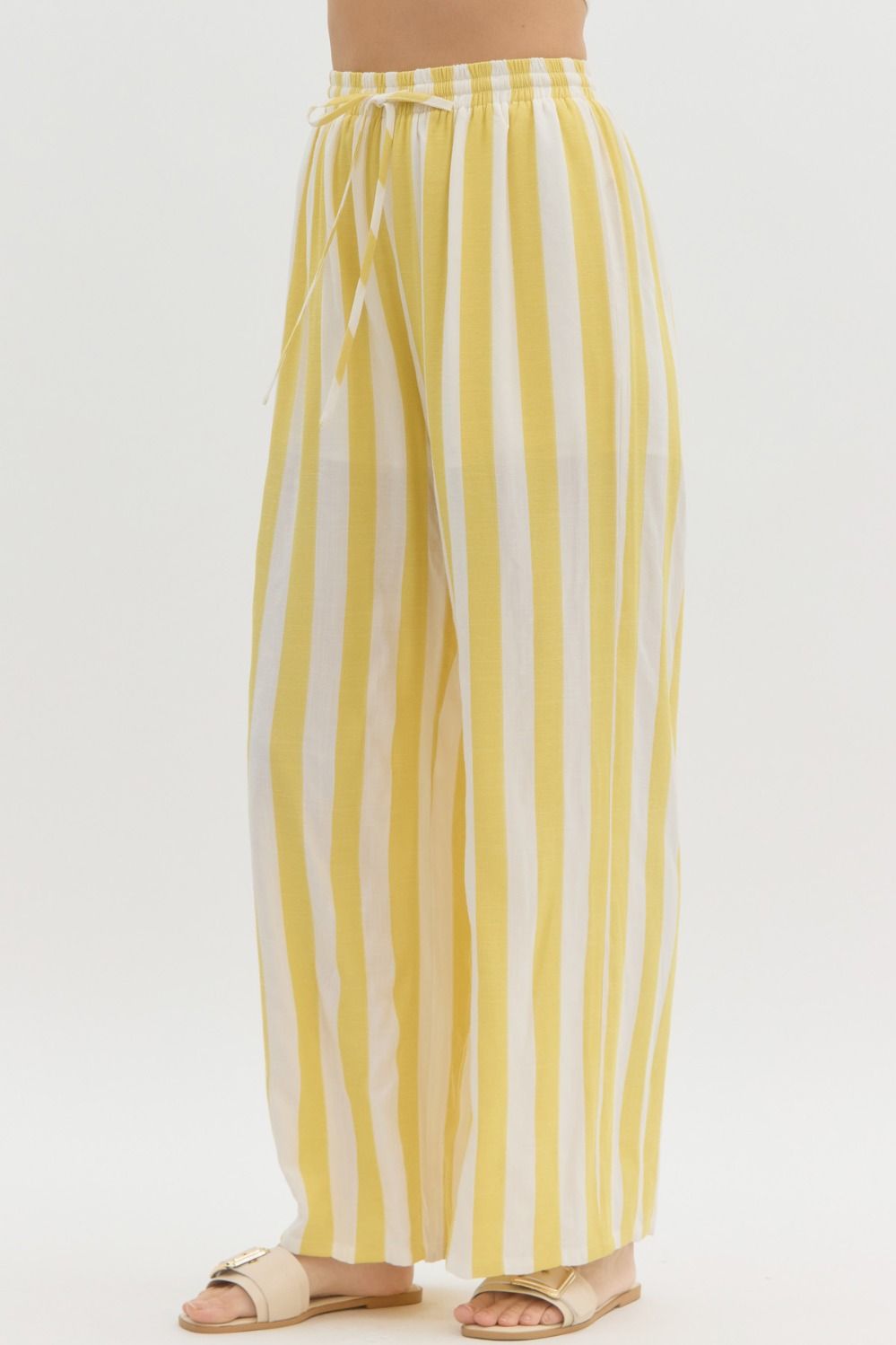 High-waist Wide Leg Linen Pants