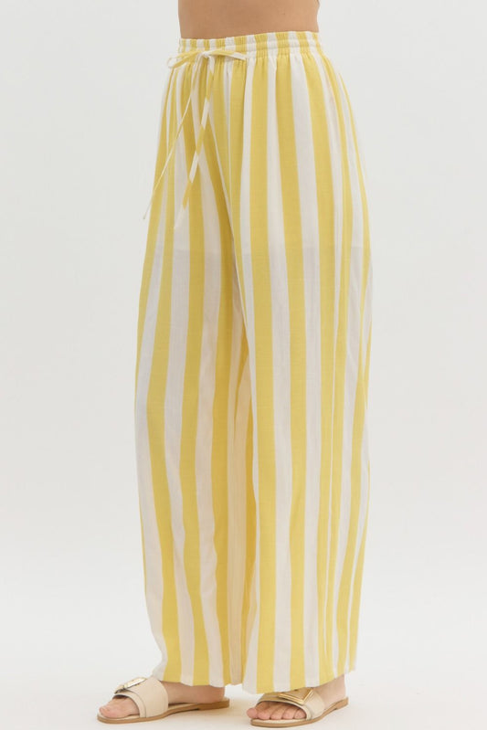 High-waist Wide Leg Linen Pants
