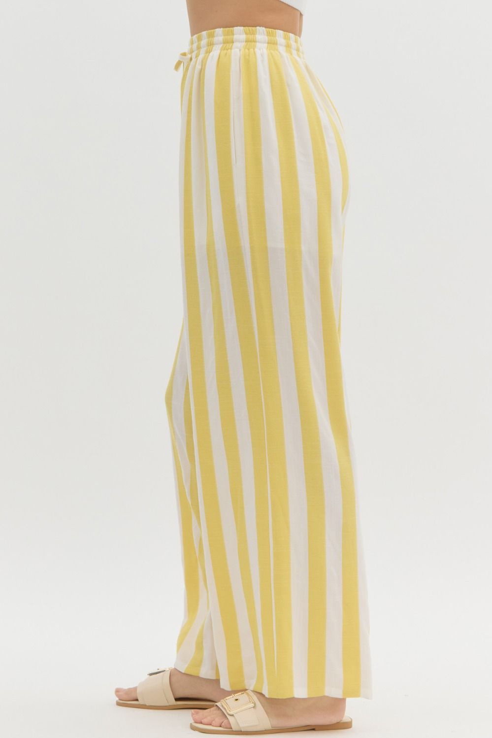 High-waist Wide Leg Linen Pants