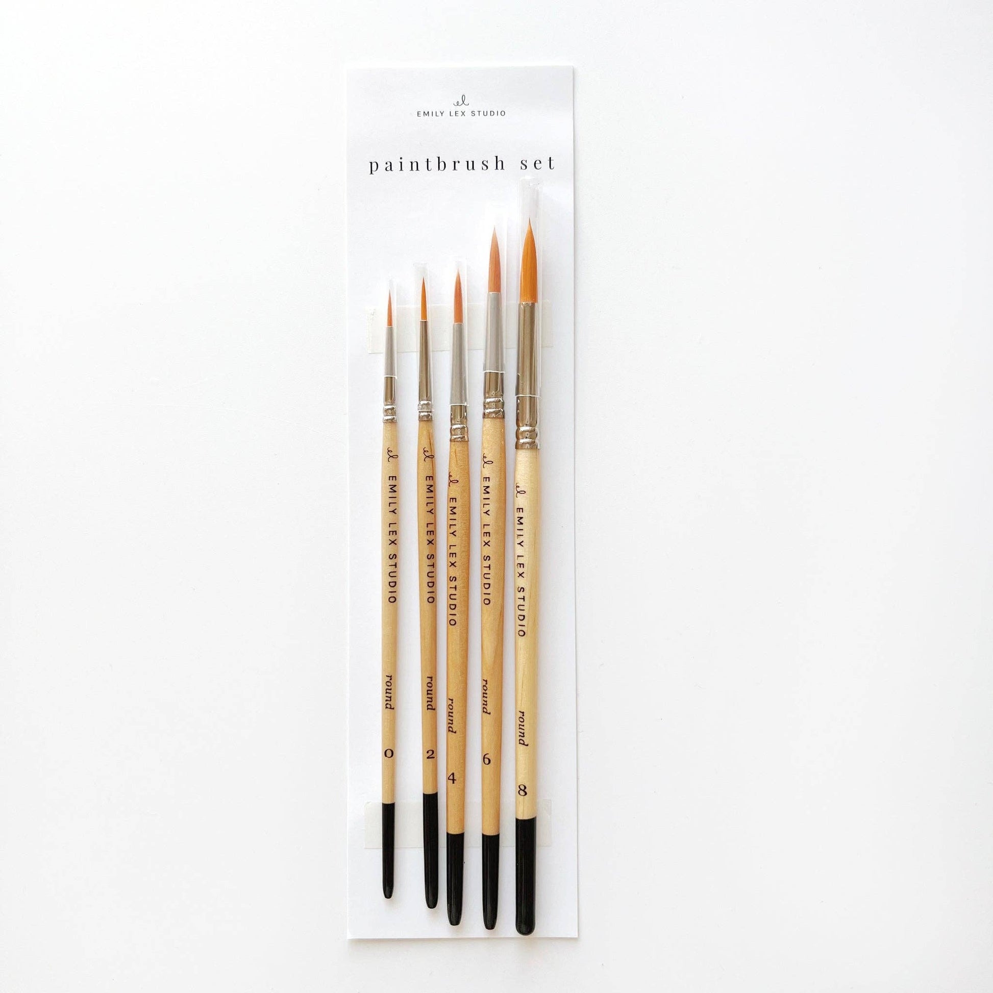 Watercolor paintbrush set emily lex studio