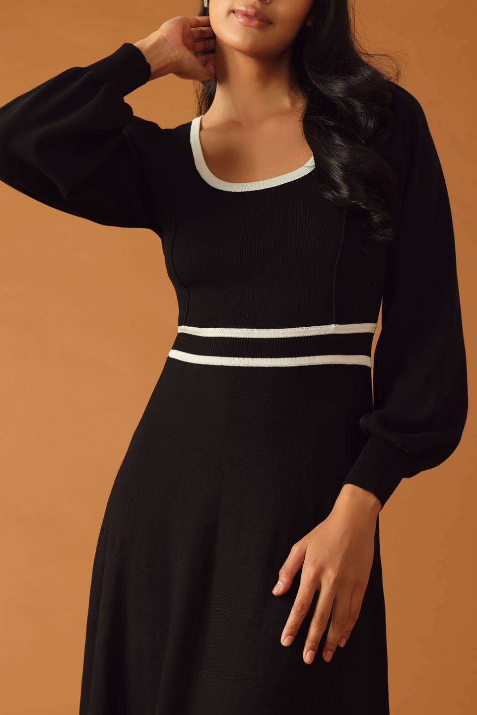 Sweater knit midi dress