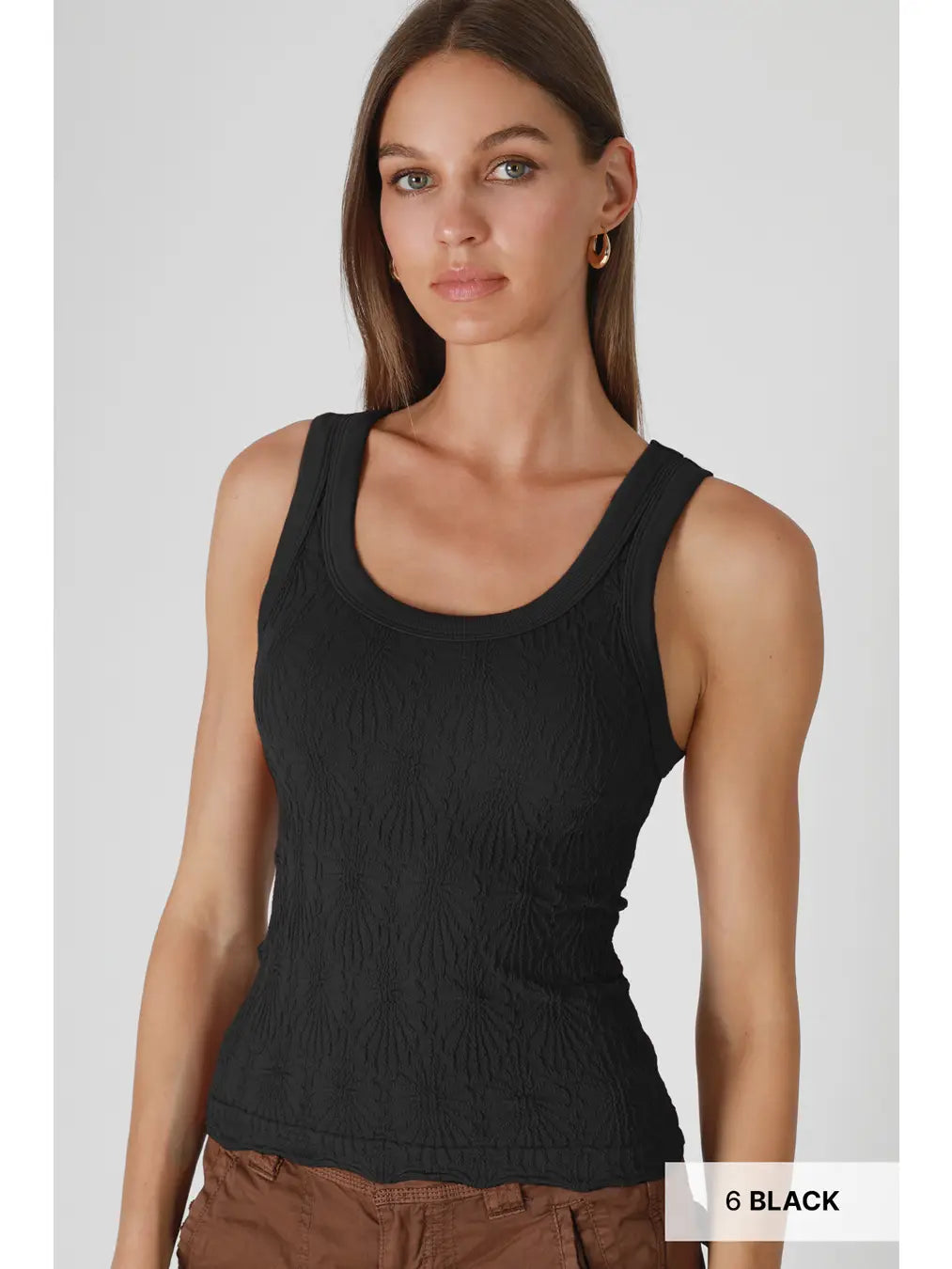 Reversible Lace Textured Tank Top