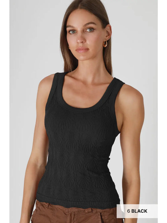 Reversible Lace Textured Tank Top