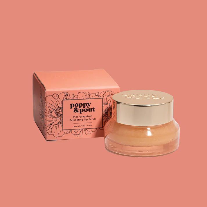 Pink Grapefruit Lip Scrub Poppy & Pout