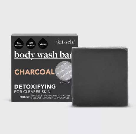 Charcoal Detoxifying Body Wash Bar KITSCH