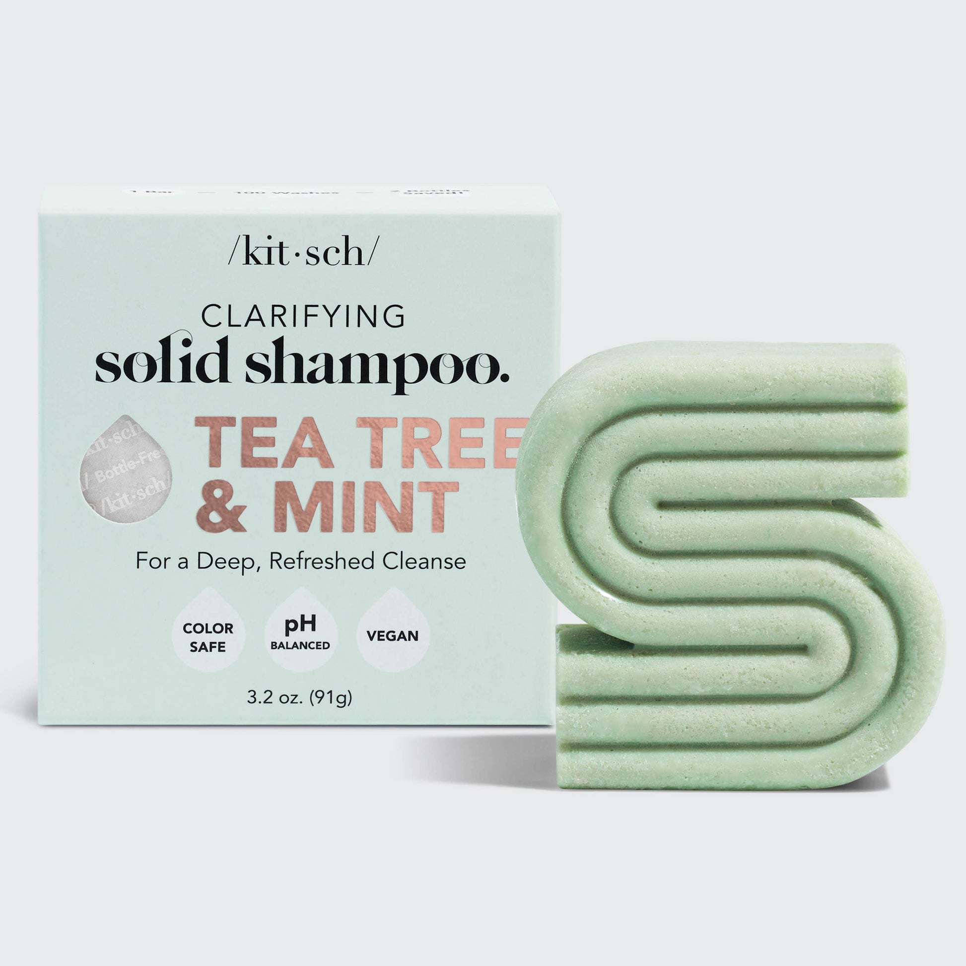 Tea Tree + Mint Clarifying Shampoo Bar KITSCH