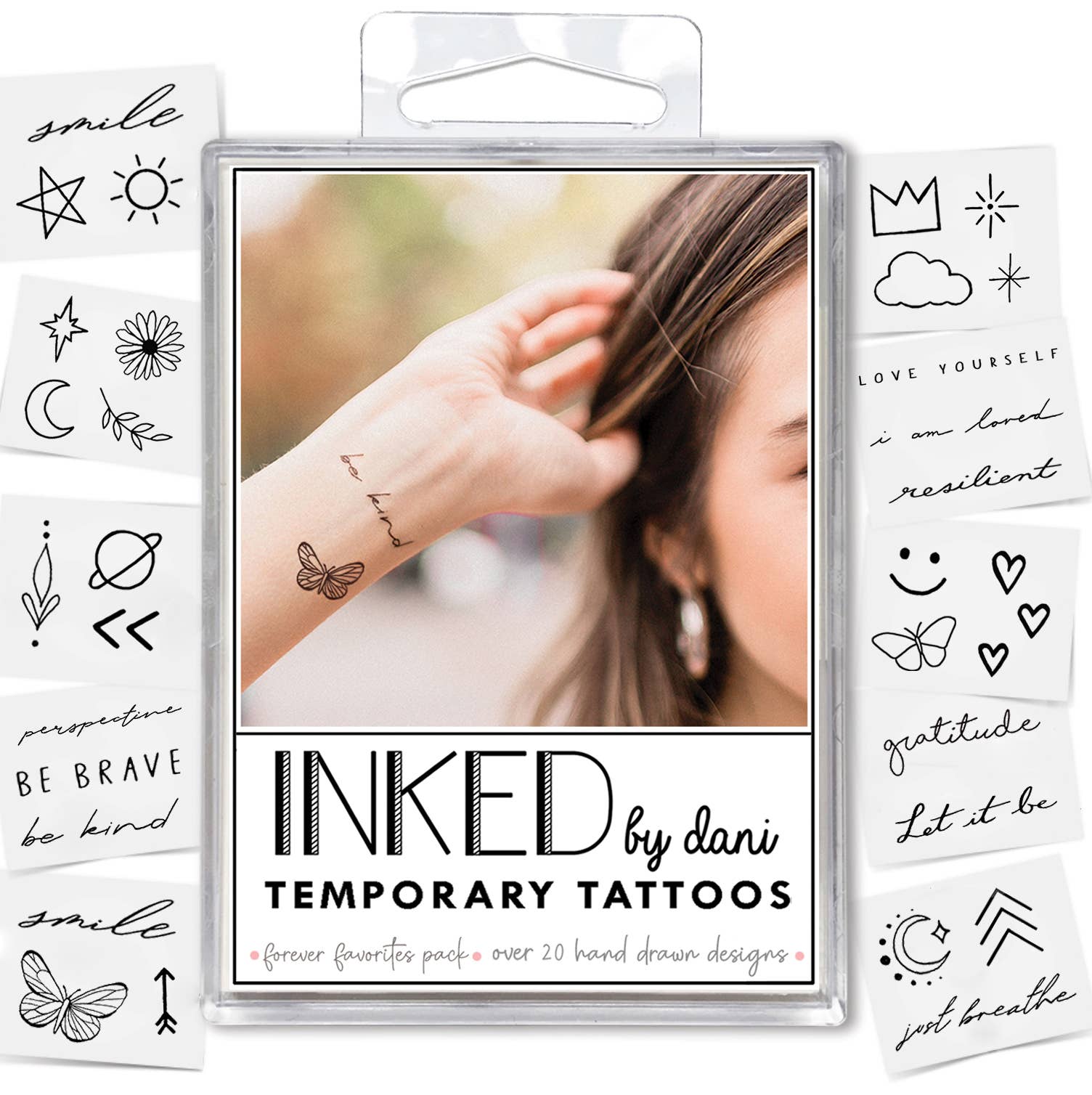 Forever Favorites Temporary Tattoo Pack INKED by Dani