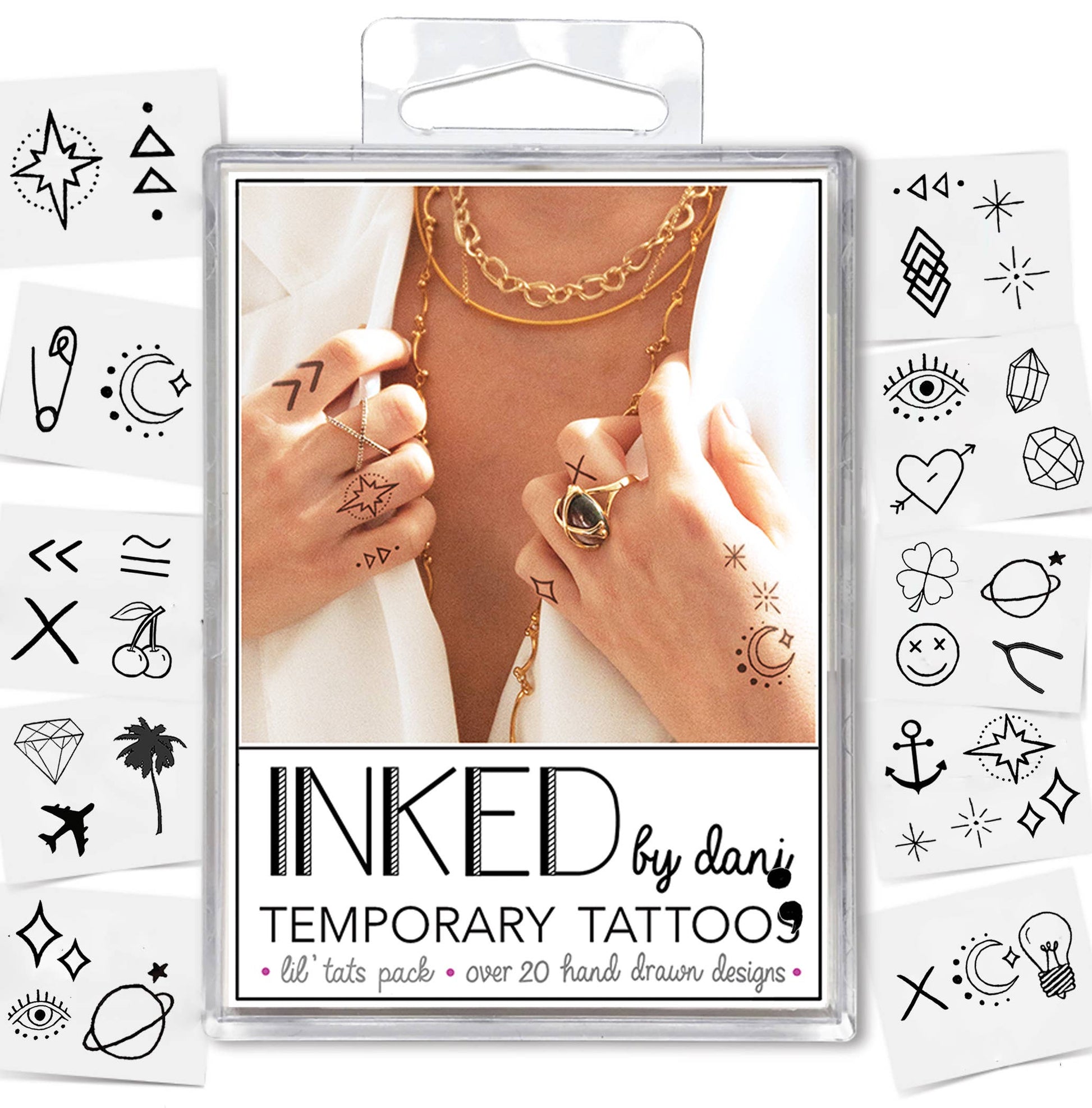 Lil' Tats Temporary Tattoo Pack INKED by Dani