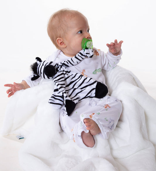Zippy the Zebra Pacifier Blankie Maison Chic | London Bridge